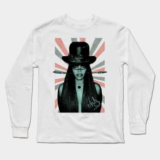 Erykah Badu Retro Mint Long Sleeve T-Shirt